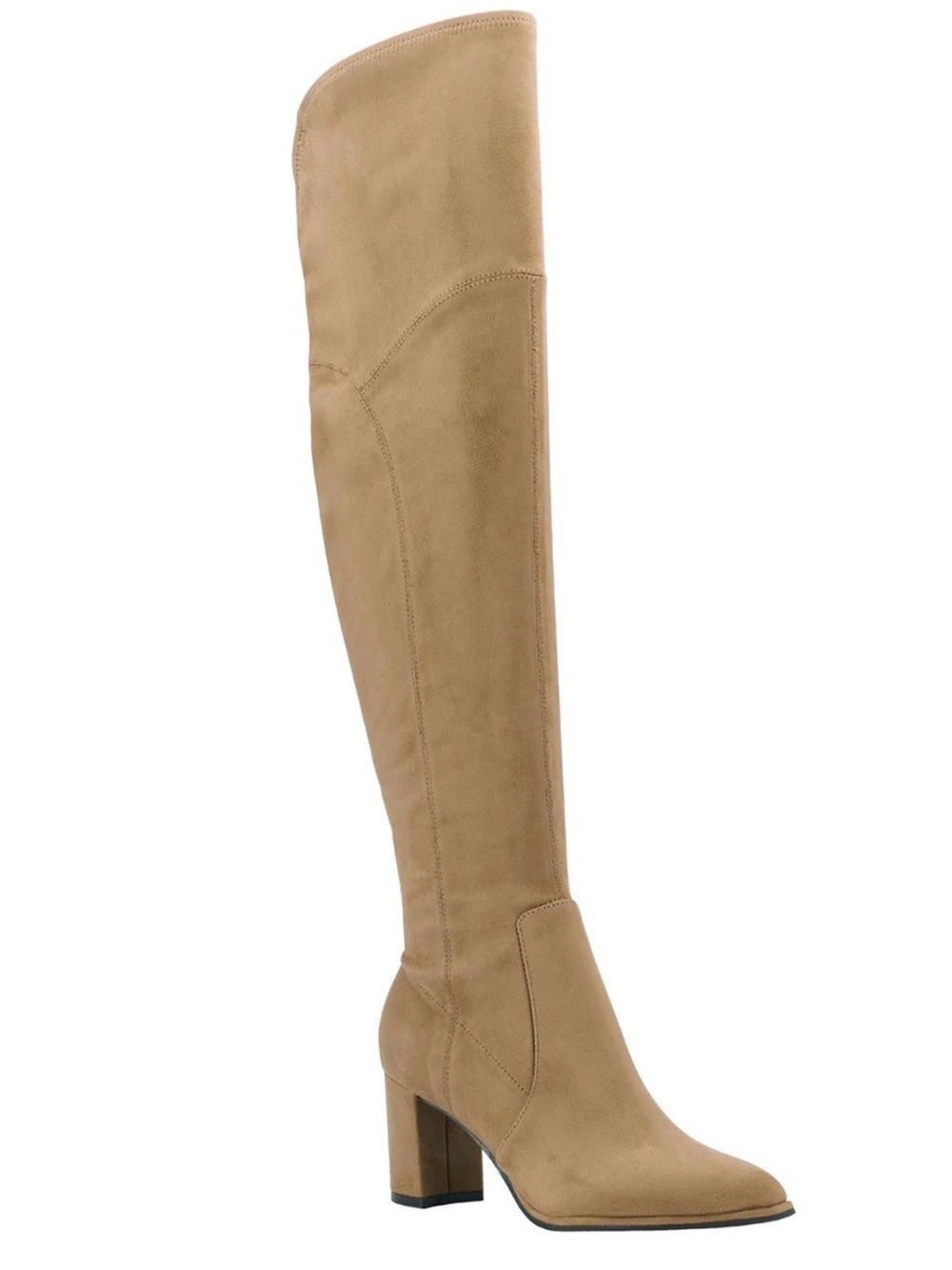 Marc Fisher Tan Over-the-Knee Block Heel Boots Size 7